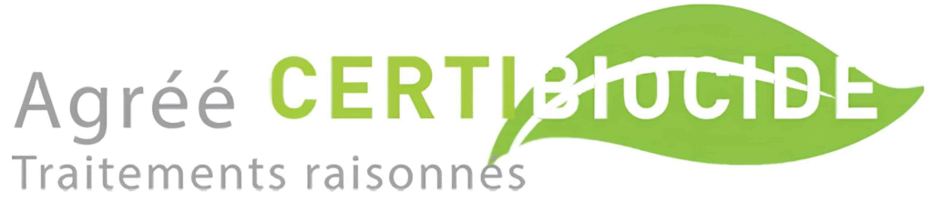 Logo officiel agrément CERTIBIOCIDE pour Frelons du Lauragais - STOP - SOS Destruction Nids Frelons Guêpes Abeilles Rongeurs Chenilles Nuisibles en Lauragais et en Occitanie
